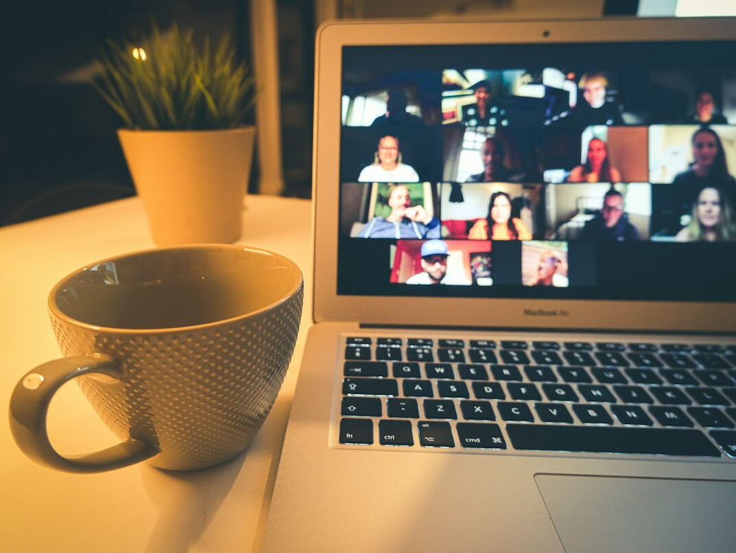 remote workers on video call