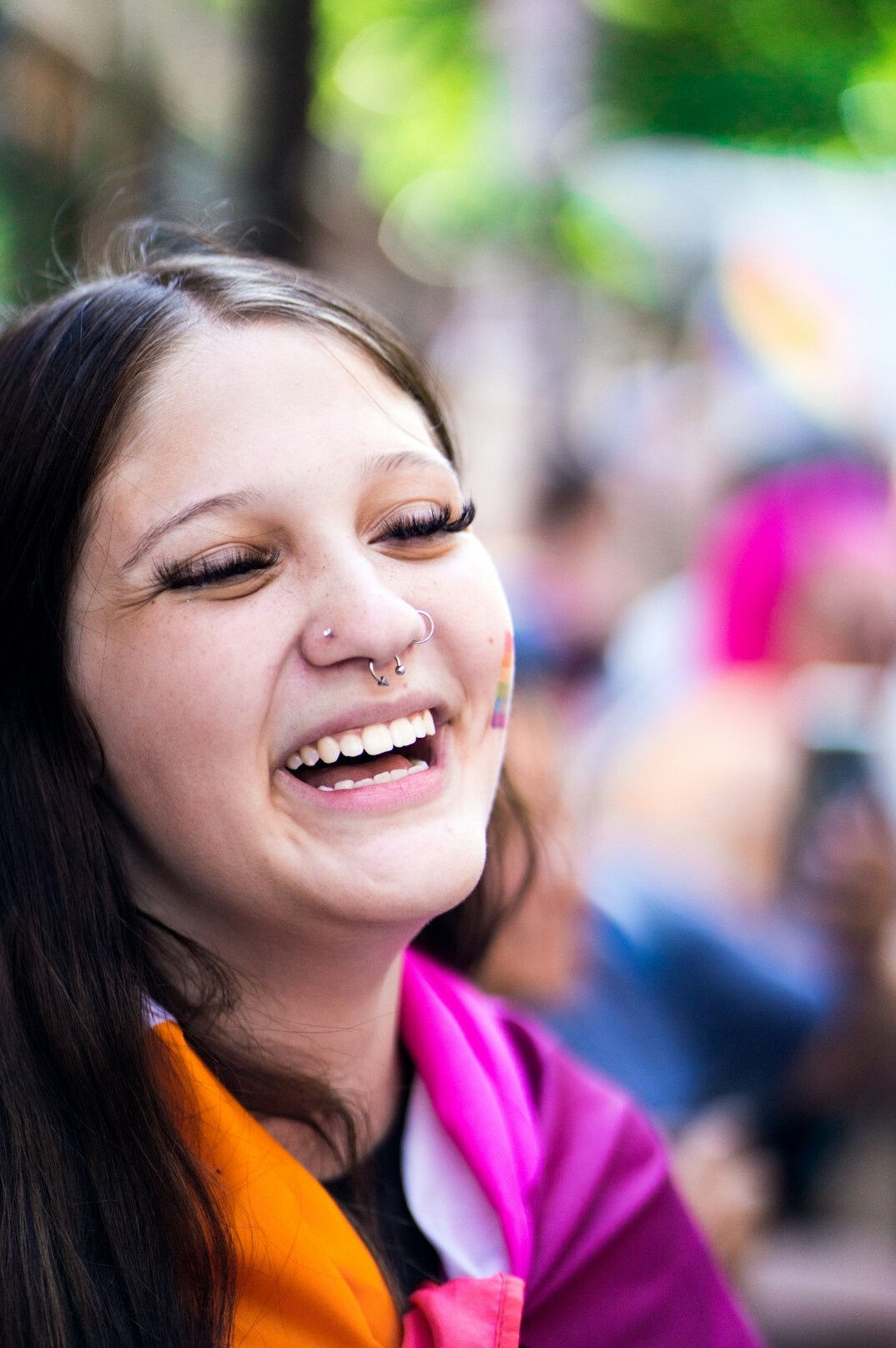 people from different backgrounds smiling